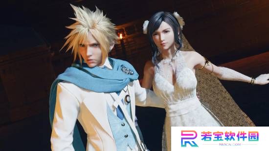 《最终幻想7：重生》蒂法绝美婚纱Mod：和克劳德可谓郎才女貌！