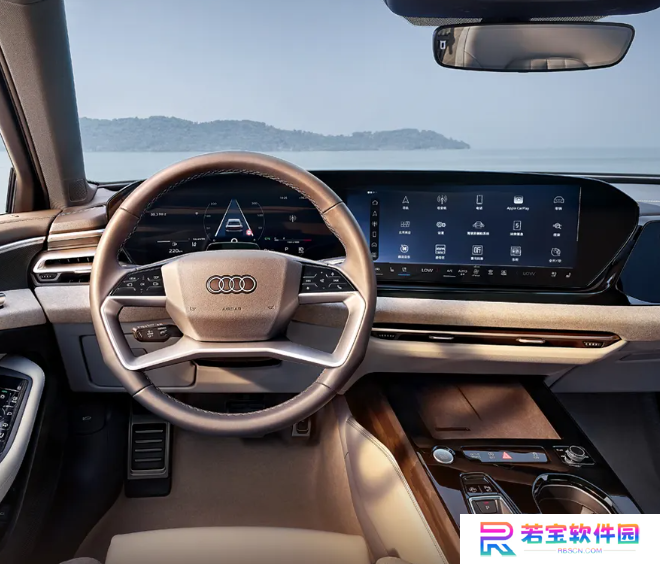 一汽奥迪 A5L 内饰公布：9 段式智能全景天幕，曲面 OLED 显示屏